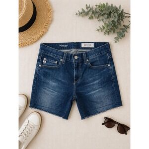 AG Adriano Goldschmied The Becke Short Relaxed Slim Denim Shorts Indigo 24R